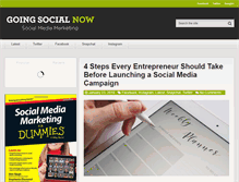Tablet Screenshot of goingsocialnow.com